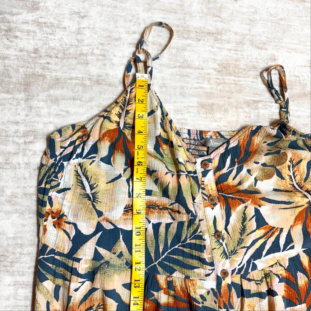 Natural Reflections Women’s XXL Tropical Gauze Dress Floral Resort Vacation - Picture 4 of 8